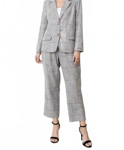 Joh Juriko Sequin Pant In Grey In Green