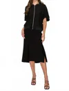 Joh Kaman Midi Skirt In Black In Black