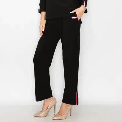 Joh Karine Crepe Knit Pant In Black