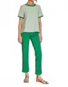 Joh Paula Pointe Knit Pant In Green In Green