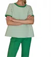Joh Karissa Stripe Knit Top In Green In Green