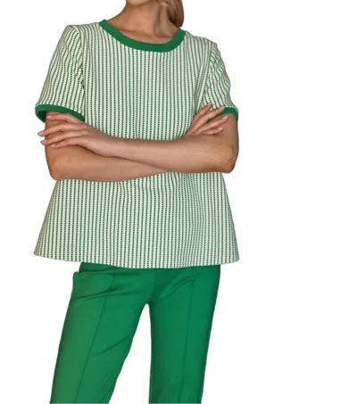 Joh Karissa Stripe Knit Top In Green