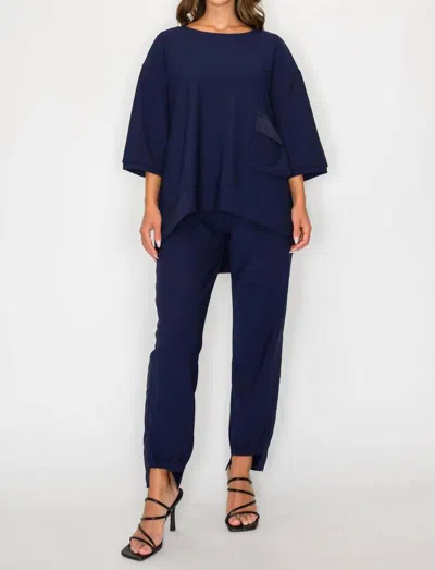 Joh Katie Crepe Pant In Navy