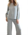 Joh Katri Pearl Top In Heather Grey In Gray