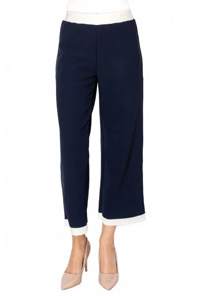Joh Kiara Crepe Pant In Navy In Blue