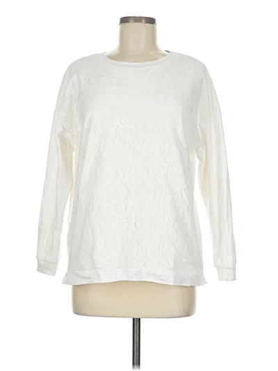 Pre-owned Joh Long Sleeve T-shirt In Ivory