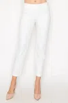 Joh Paul Pointe Knit Pant In White In White