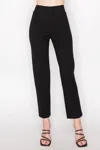 Joh Paul Ponte Knit Pant In Black In Black