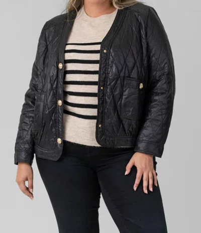 Joh Quilted Puffer Jacket - Plus In Black