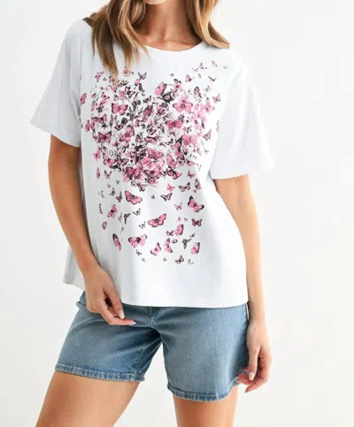 Joh Remi Top In White Pink In Multi