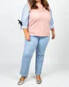 Joh Romi Knit Top - Plus In Mauve In Multi