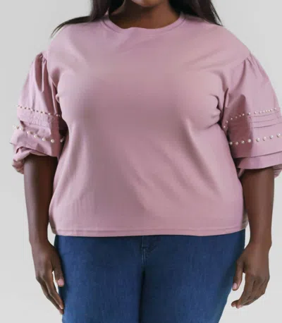 Joh Royse Pearl Top - Plus In Mauve In Pink