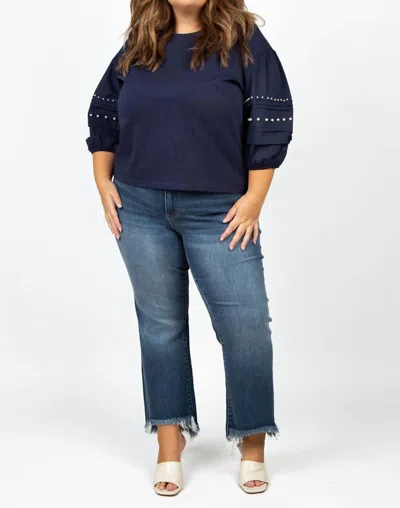 Joh Royse Pearl Top - Plus In Navy In Blue