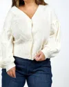 Joh Sabia Cardigan In Cream In White
