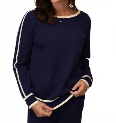 Joh Salina Sweater Top In Navy In Blue