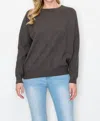 JOH SANDY SWEATER IN CHARCOAL