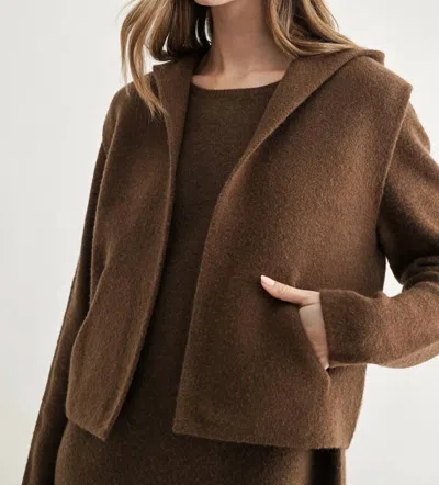 Joh Selene Knitted Sweater Vest In Brown