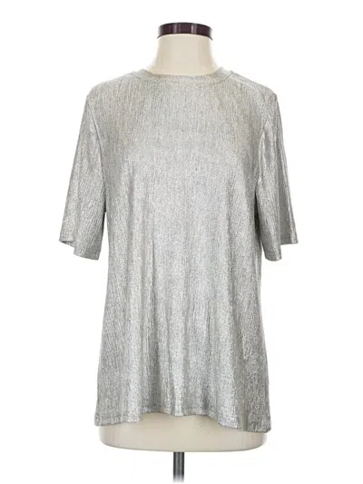 Joh Short Sleeve Blouse In Silver
