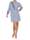 Joh Weena Dress In Black/white In Blue