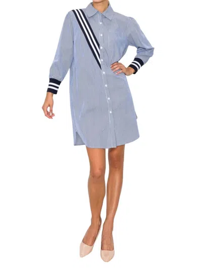 Joh Weena Dress In Black/white In Blue