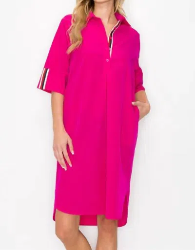 Joh Wendi Tunic Dress In Fuchsia In Pink