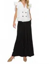 Joh Wessa Palazzo Woven Pants In Black In Black