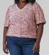 Joh Wevanna Sparkling Sequin Top In Mauve In Multi