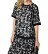 Joh Wineva Top In Black/white In Black