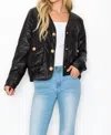 Joh Ya Puffer Jacket In Black In Black