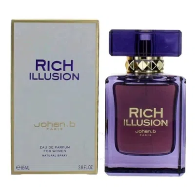 Johan B Ladies Rich Illusion Edp Spray 2.8 oz Fragrances 3700134407979 In White