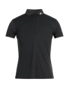 Johan By J.lindeberg Johan By J. Lindeberg Man Polo Shirt Black Size M Polyester In Black