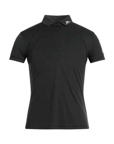 Johan By J.lindeberg Johan By J. Lindeberg Man Polo Shirt Black Size M Polyester