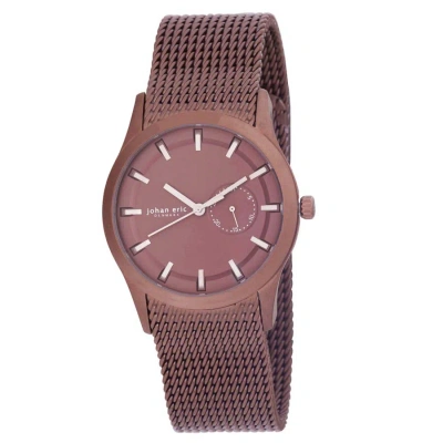 Johan Eric Agerso Brown Dial Men's Watch Je1300-05-005 In Burgundy