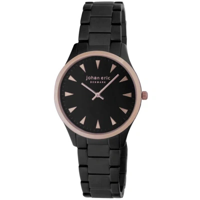 Johan Eric Helsingor Black And Rose Gold-tone Steel Bracelet Men's Watch Je9000-10-007b