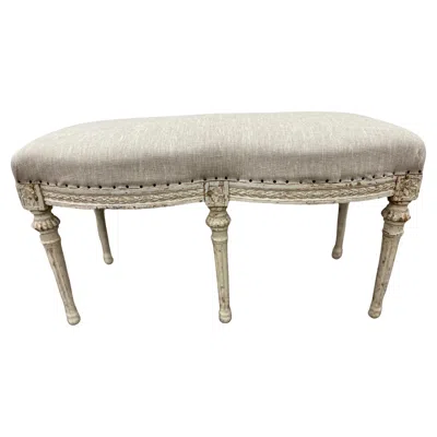 Pre-owned Johan Lindgren Swedish Gustavian Bench By , Circa 1780 In Brown