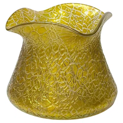 Pre-owned Johann Lötz Witwe Loetz Candia Mimoza Art Nouveau Jugendstil Art Glass Bowl In Brown