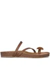 Johanna Ortiz 40mm Horse Platform Sandals In Brown