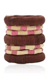 Johanna Ortiz A Mooring Line Natural Fiber Bangles In Multi