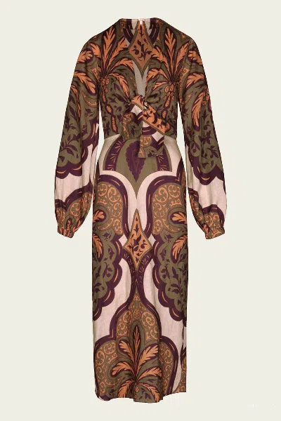 Johanna Ortiz Across Paradise Dress In Olive