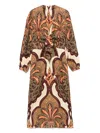 Johanna Ortiz Across Paradise Printed Linen Midi Dress
