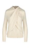 Johanna Ortiz Adaya Cotton Top In Ivory