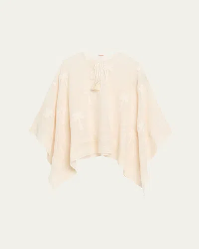 Johanna Ortiz After Swimming Poncho Coverup In Ecru