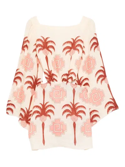 Johanna Ortiz After Wave Mini Dress In Pink