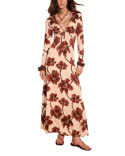 Johanna Ortiz Alma Bordada Ankle Dress In Neutral