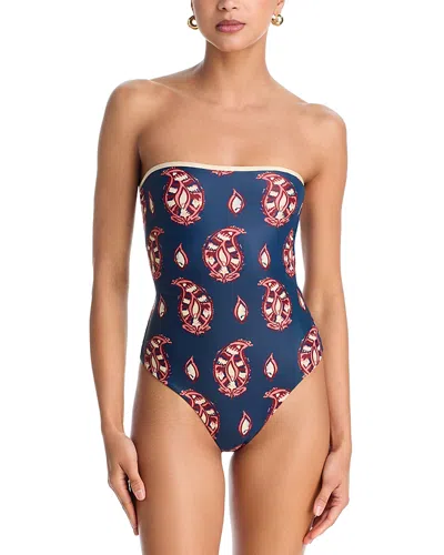 Johanna Ortiz Alta Mar One Piece Swimsuit In Blue