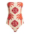 Johanna Ortiz Alta Mar Strapless One-piece Swimsuit