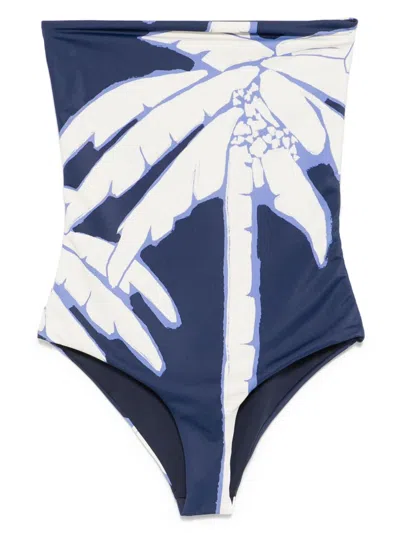 Johanna Ortiz Alta Mar Swinsuit In Blue