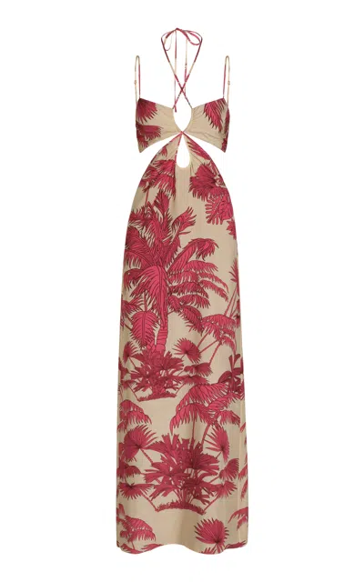 Johanna Ortiz Andalusian Rhythms Silk Maxi Dress