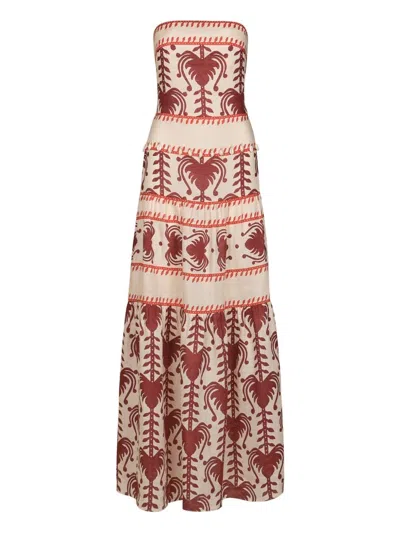 JOHANNA ORTIZ ANOTHER CHANCE TIERED PRINTED DRESS