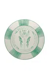 Johanna Ortiz Antique Aqua Macao Dinner Plate In Multi